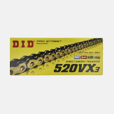 Chain DID VX3 520 110ZB Gold & Black